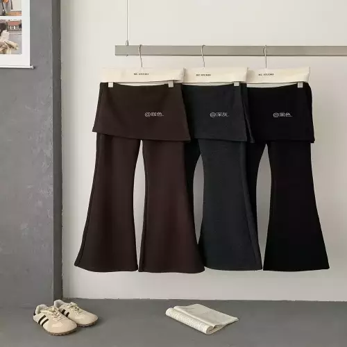노브랜드 기모 힙덮개 레이어드 미니부츠컷 팬츠