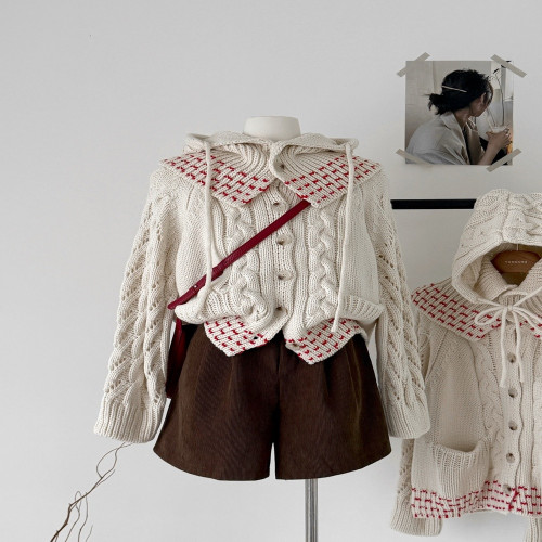 여성용 긴소매 가디건