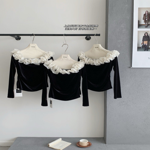 여성용 긴소매 블라우스