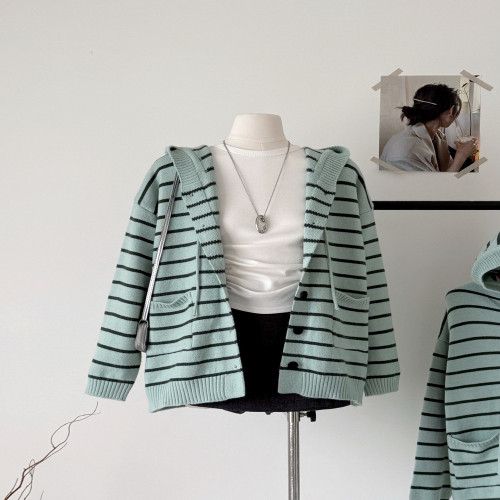 여성용 긴소매 니트