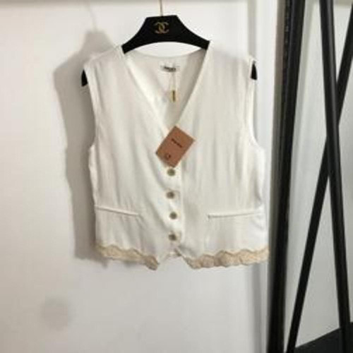 여성용 버튼 조끼