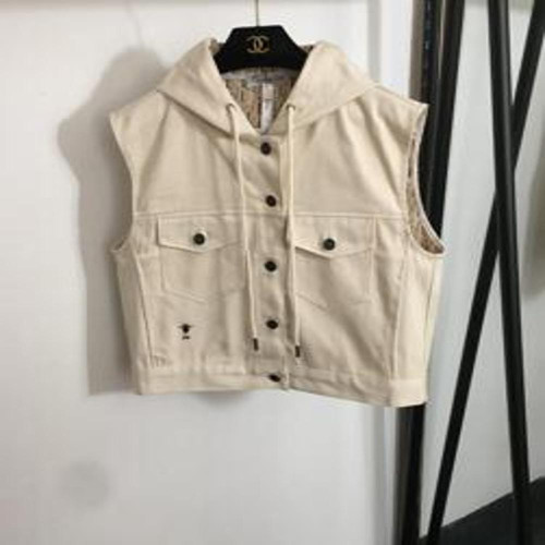 여성용 버튼 조끼