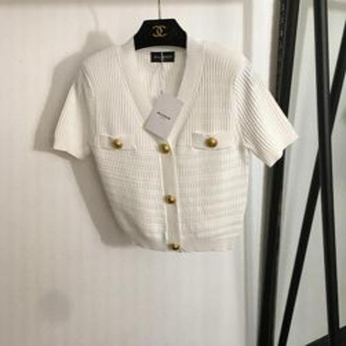여성용 반소매 가디건