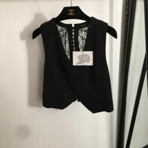 여성용 버튼 조끼