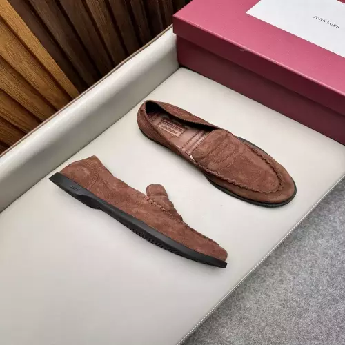 존롭 스웨이드 질감의 남성 비즈니스 구두