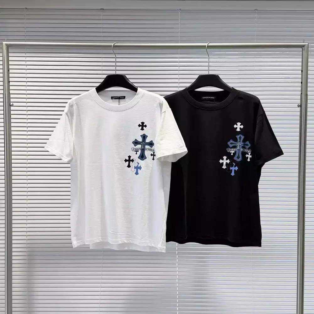 크롬하츠 컬러 프린트 로고 티셔츠