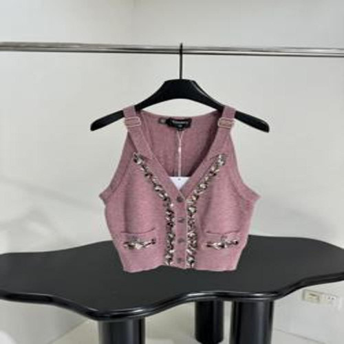 여성용 버튼 조끼