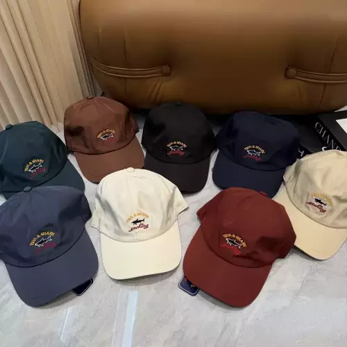 폴앤샤크 샤크 자수 로고 식스패널 볼캡