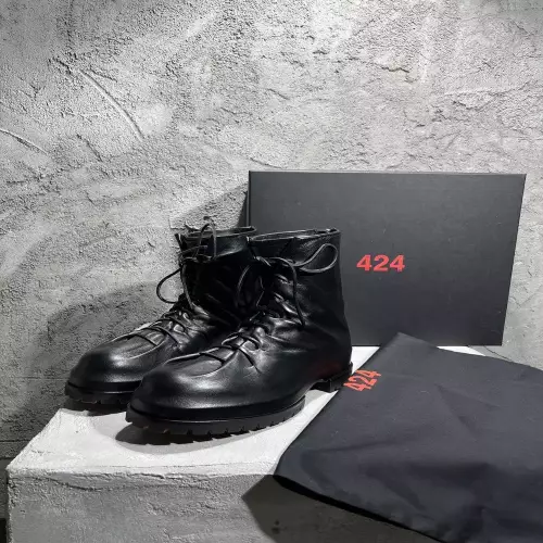 424 양가죽 레이스업 앵클 워커