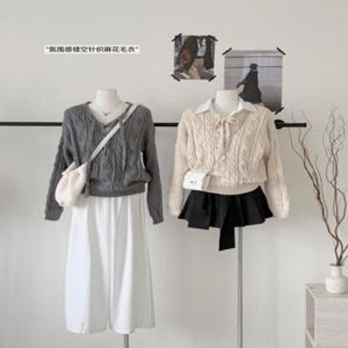 여성용 긴소매 니트