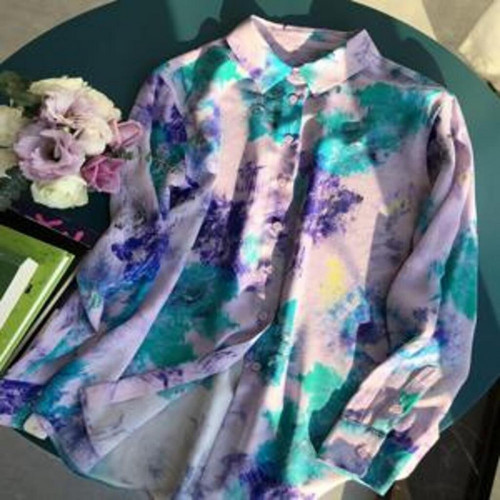 여성용 긴소매 셔츠