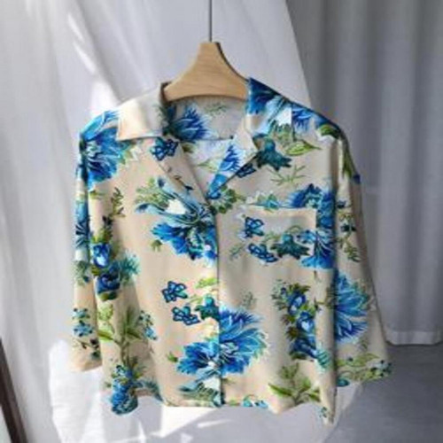 여성용 긴소매 셔츠