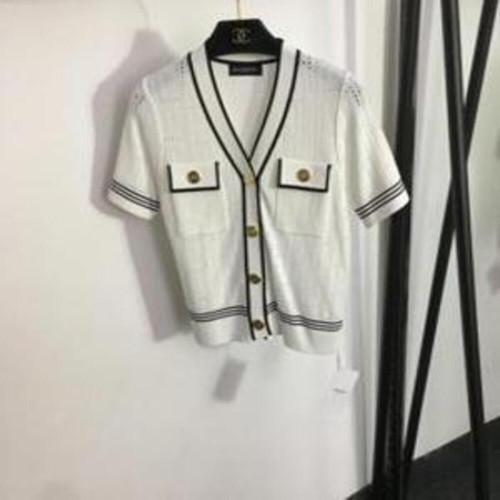 여성용 반소매 가디건