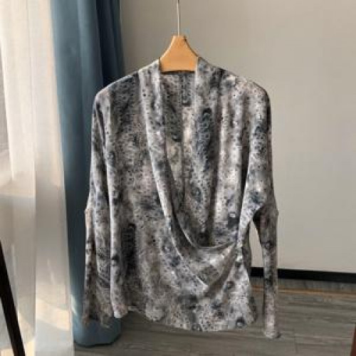 여성용 긴소매 블라우스