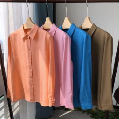 여성용 긴소매 셔츠