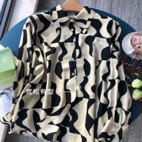 여성용 긴소매 블라우스