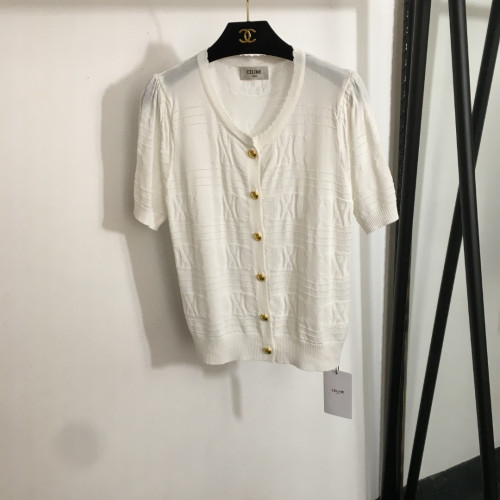 여성용 반소매 가디건