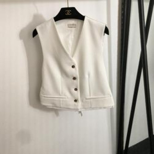 여성용 버튼 조끼