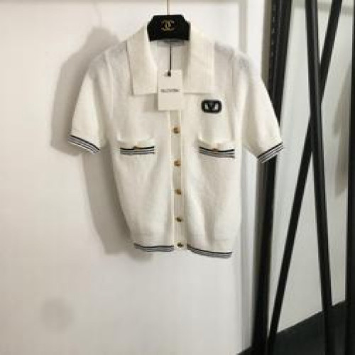 여성용 반소매 가디건