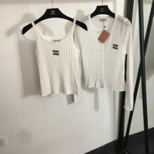 여성용 긴소매 가디건 세트