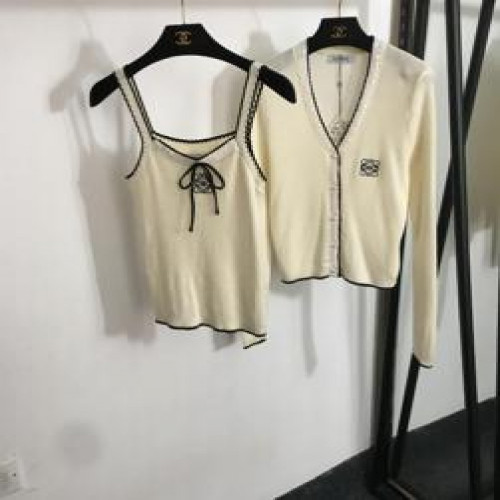 여성용 긴소매 가디건 세트