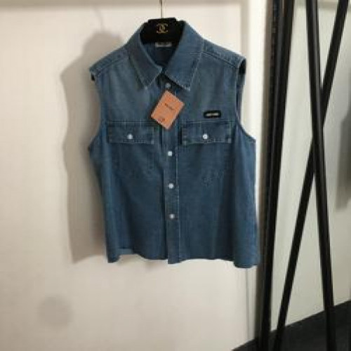여성용 버튼 조끼